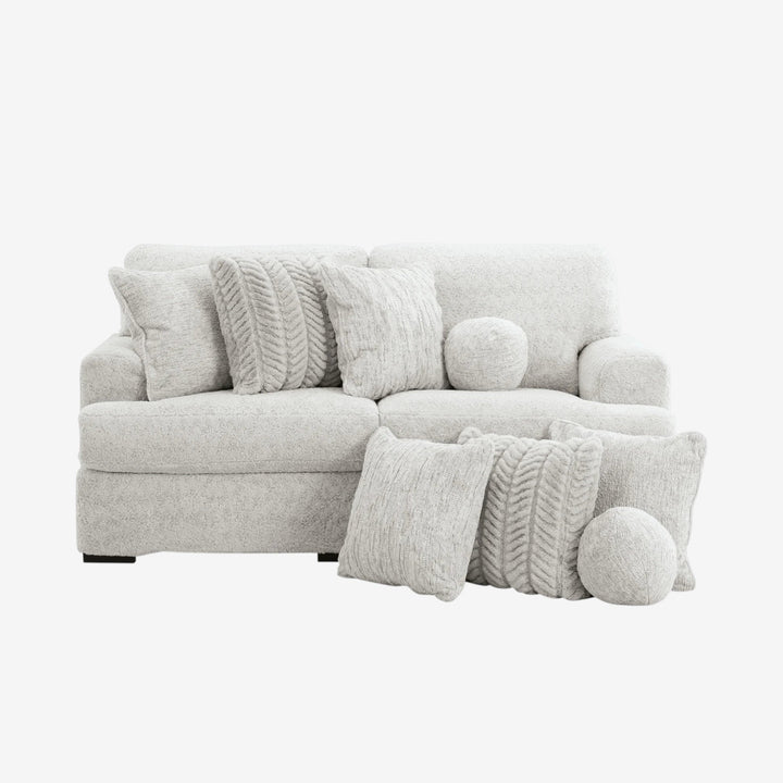 PC59106S9 Cuddle 2-Piece Modular Loveseat In Fabric Upholstery - Arctic | Signature Design By Ashley
