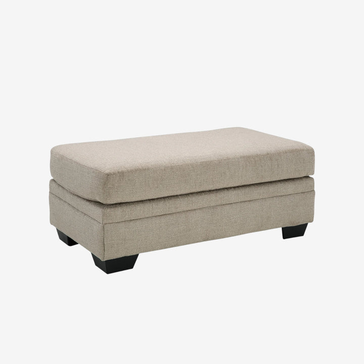 5950414 Stonemeade Accent Ottoman In Fabric Upholstery - Taupe | Signature Design By Ashley