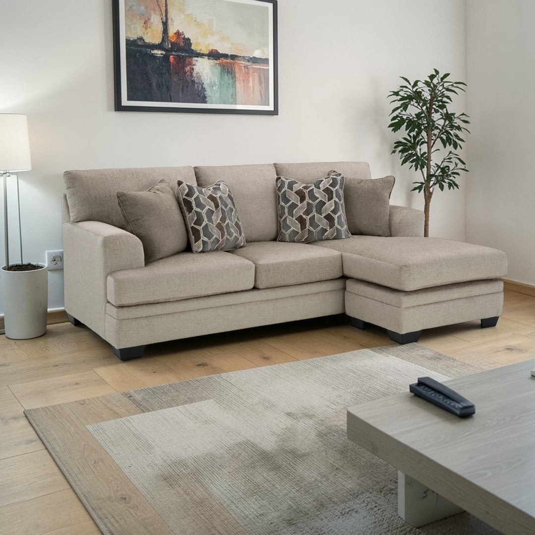 5950418 Stonemeade Reversible Sectional Sofa In Fabric Upholstery - Taupe | Signature Design By Ashley