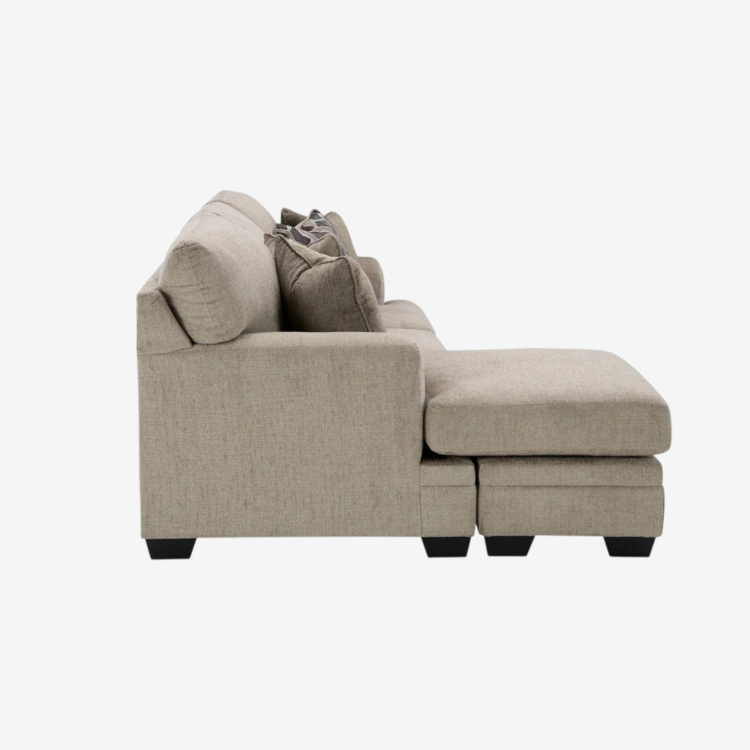 5950418 Stonemeade Reversible Sectional Sofa In Fabric Upholstery - Taupe | Signature Design By Ashley
