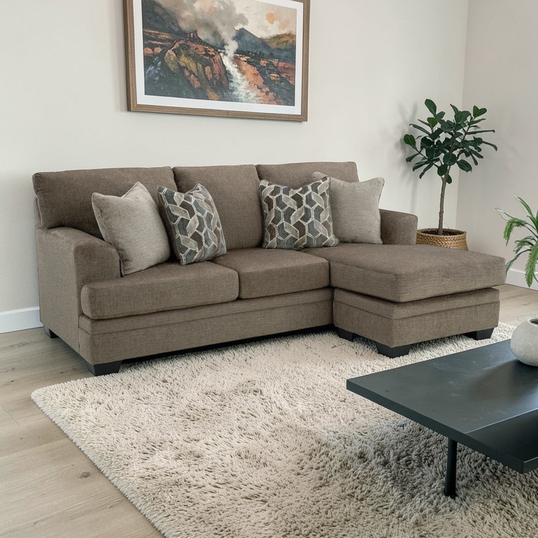 5950518 Stonemeade Reversible Sectional Sofa In Fabric Upholstery - Nutmeg | Signature Design By Ashley