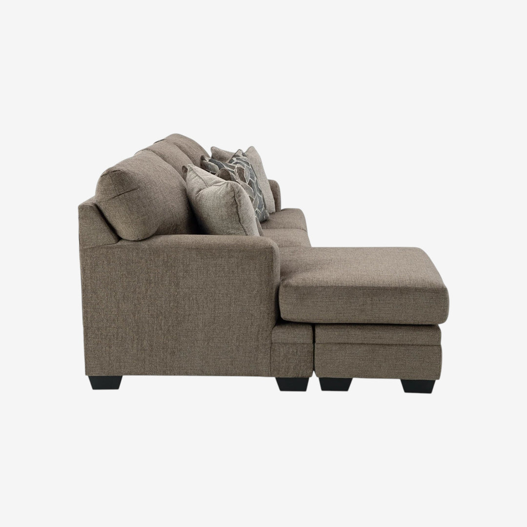 5950518 Stonemeade Reversible Sectional Sofa In Fabric Upholstery - Nutmeg | Signature Design By Ashley