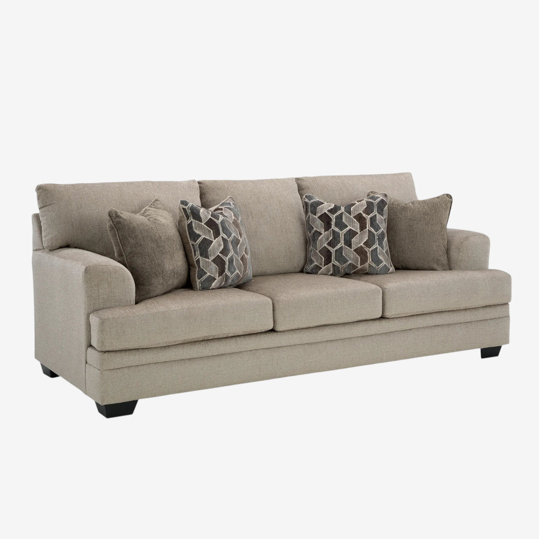 5950438 Stonemeade Stationary Sofa In Fabric Upholstery - Taupe | Signature Design By Ashley