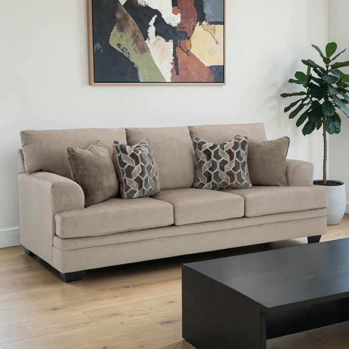5950438 Stonemeade Stationary Sofa In Fabric Upholstery - Taupe | Signature Design By Ashley