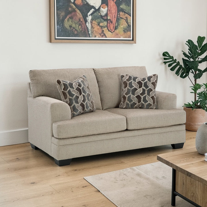 5950435 Stonemeade Loveseat In Fabric Upholstery - Taupe | Signature Design By Ashley