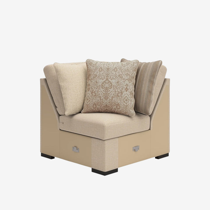 LadyMae 4-Piece Fabric Sectional Sofa With Chaise - Twill | Benchcraft By Ashley