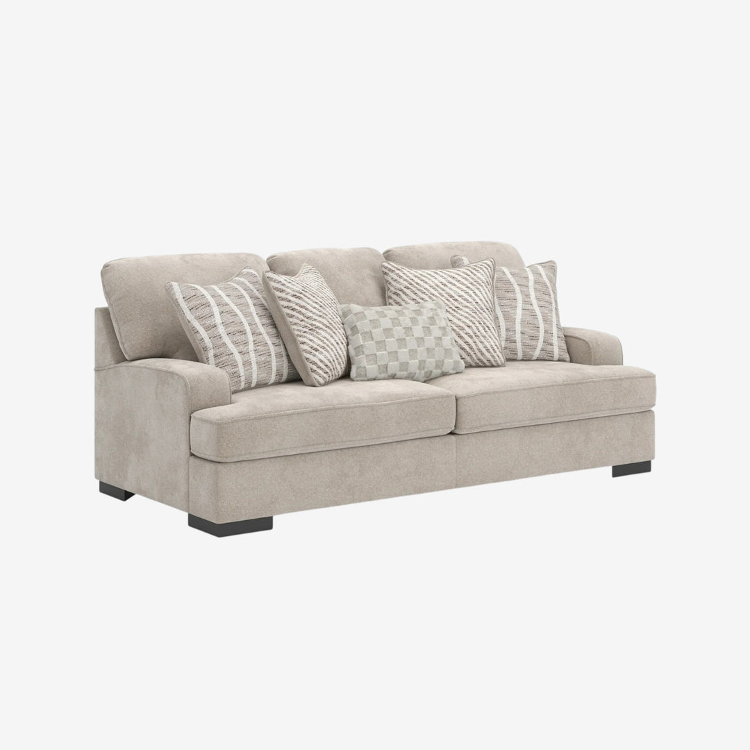 5990238 High Profile Sofa In Fabric Upholstery - Taupe | Benchcraft By Ashley