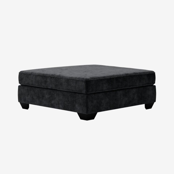 5960308 Lavernett Oversized Accent Ottoman In Fabric Upholstery - Charcoal | Signature Design By Ashley