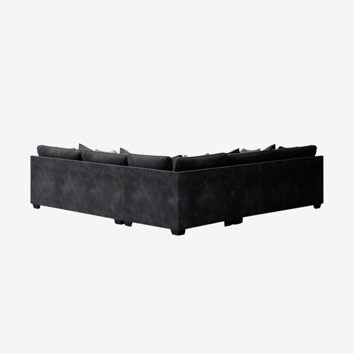 59603S1 Lavernett 3-Piece Sectional Sofa In Fabric Upholstery - Charcoal | Signature Design By Ashley