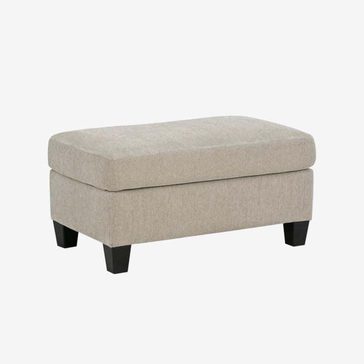 5980314 Willarae Accent Ottoman In Fabric Upholstery - Taupe | Benchcraft By Ashley