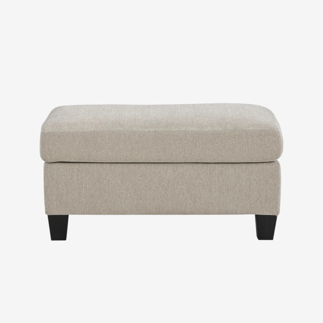 5980314 Willarae Accent Ottoman In Fabric Upholstery - Taupe | Benchcraft By Ashley