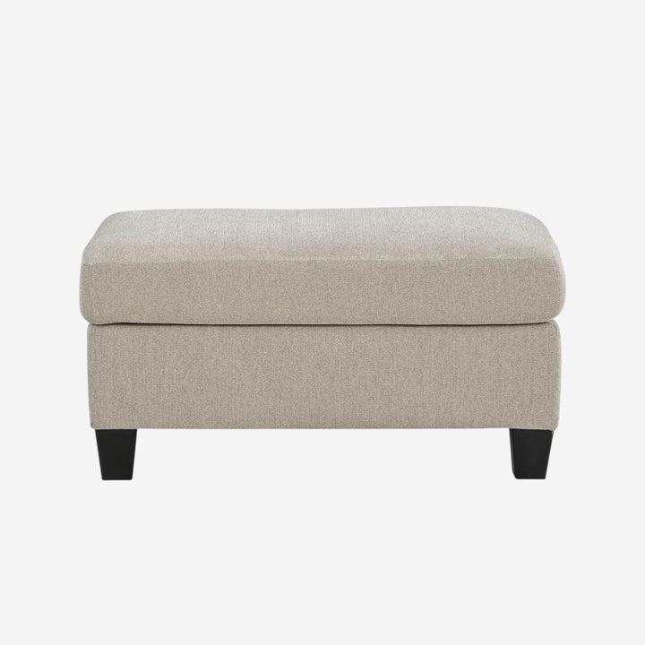 5980314 Willarae Accent Ottoman In Fabric Upholstery - Taupe | Benchcraft By Ashley
