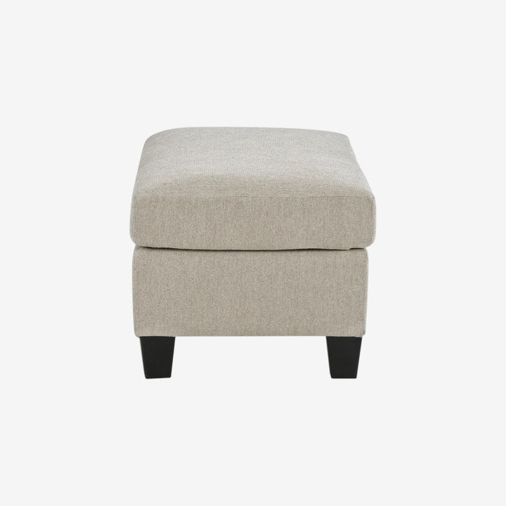 5980314 Willarae Accent Ottoman In Fabric Upholstery - Taupe | Benchcraft By Ashley