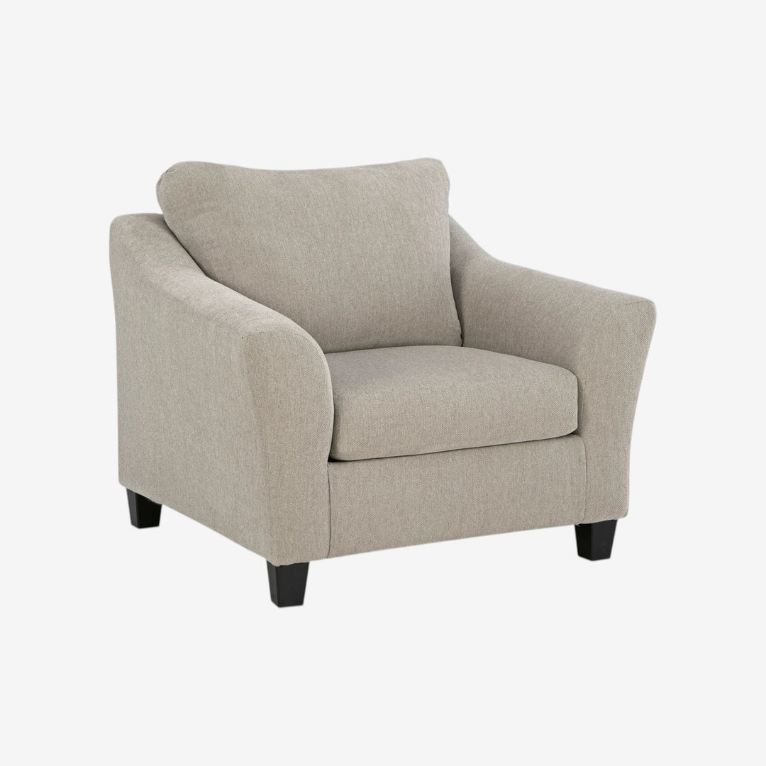 5980323 Willarae Oversized Armchair In Fabric Upholstery - Taupe | Benchcraft By Ashley