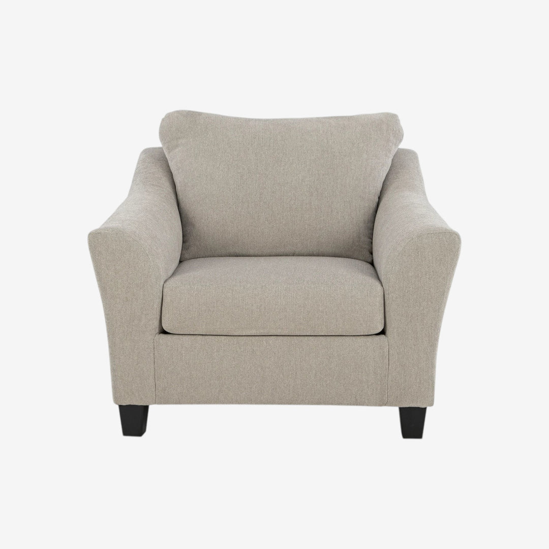 5980323 Willarae Oversized Armchair In Fabric Upholstery - Taupe | Benchcraft By Ashley