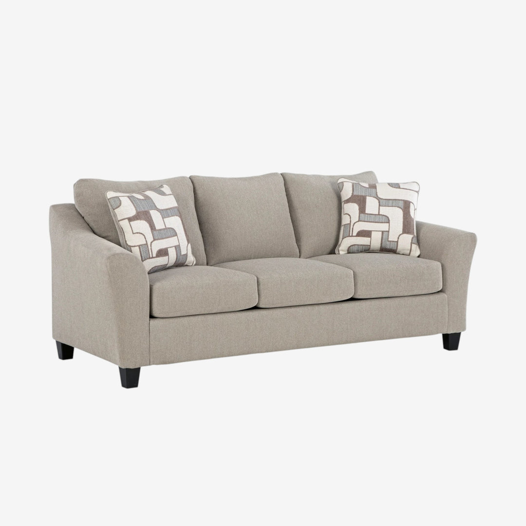 5980338 Willarae Stationary Sofa In Fabric Upholstery - Taupe | Benchcraft By Ashley