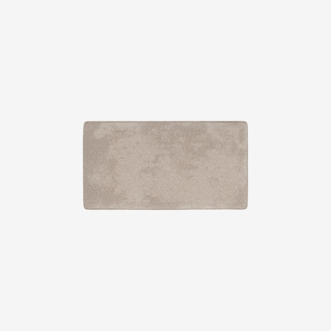 5990214 High Profile Accent Ottoman In Fabric Upholstery - Taupe | Benchcraft By Ashley