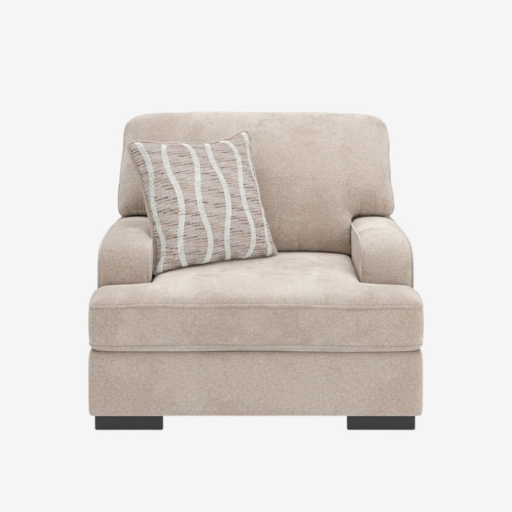 5990223 High Profile Oversized Armchair In Fabric Upholstery - Taupe | Benchcraft By Ashley