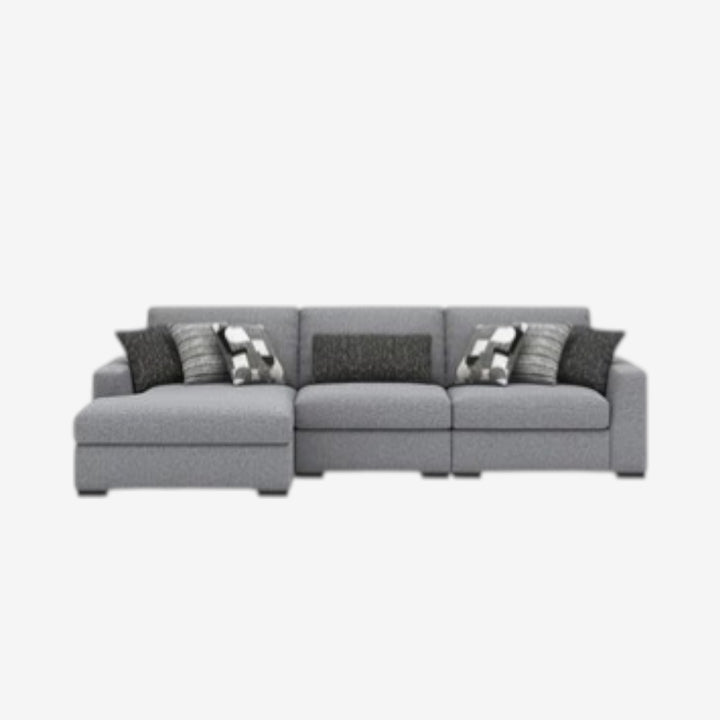 Bealton 3-Piece Fabric Sectional Sofa With Chaise - Salt and Pepper | Benchcraft By Ashley