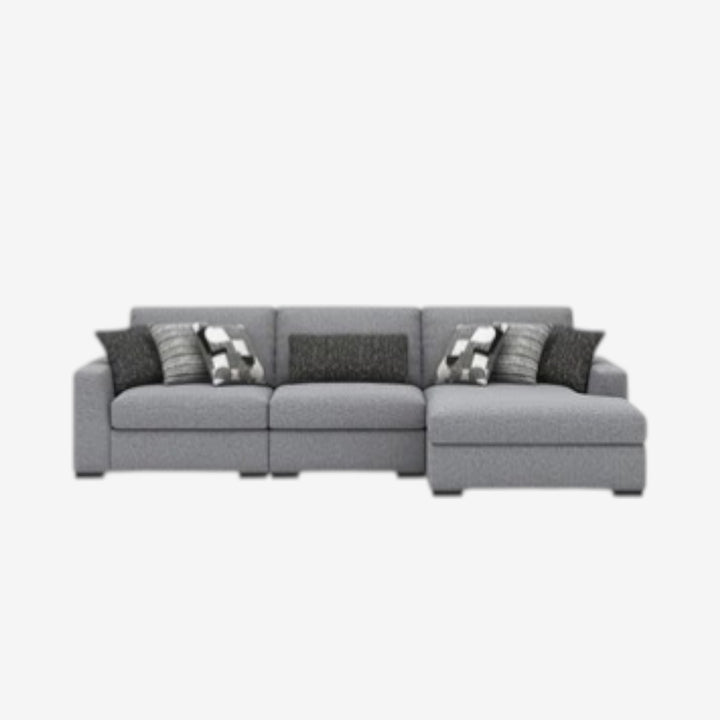 Bealton 3-Piece Fabric Sectional Sofa With Chaise - Salt and Pepper | Benchcraft By Ashley