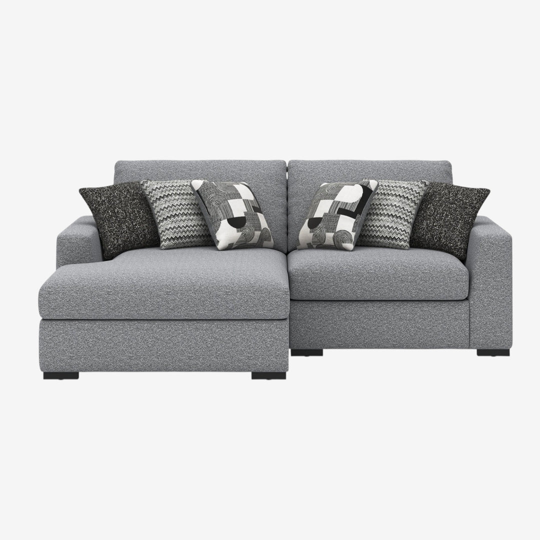 Bealton 2-Piece Fabric Sectional Sofa With Chaise - Salt and Pepper | Benchcraft By Ashley