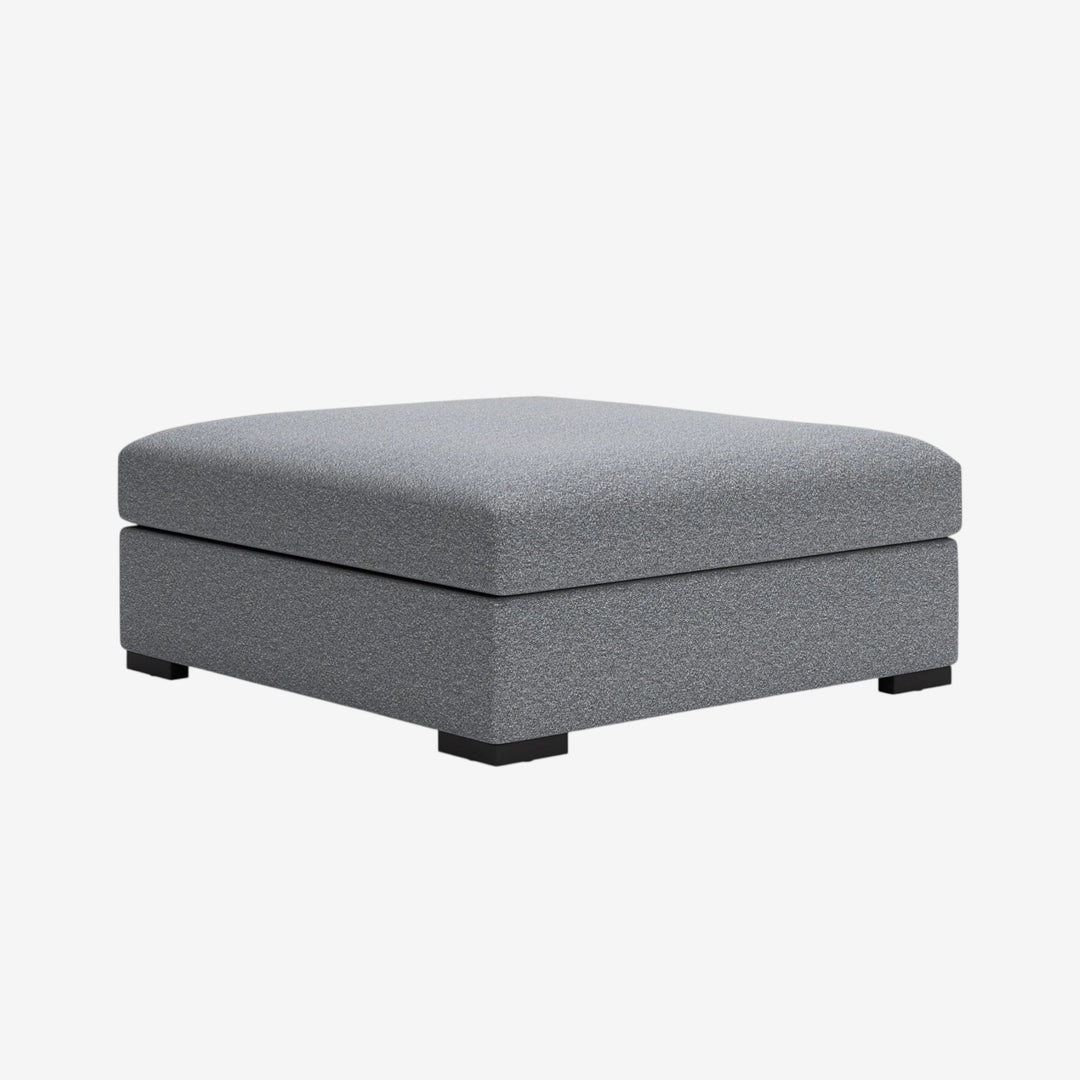 6130508 Bealton Oversized Accent Ottoman In Fabric Upholstery - Salt and Pepper | Benchcraft By Ashley