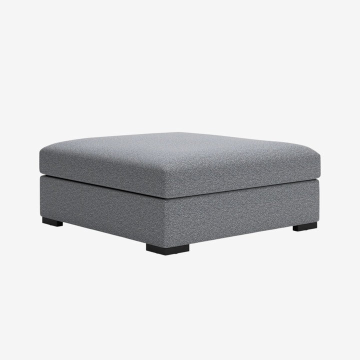 6130508 Bealton Oversized Accent Ottoman In Fabric Upholstery - Salt and Pepper | Benchcraft By Ashley