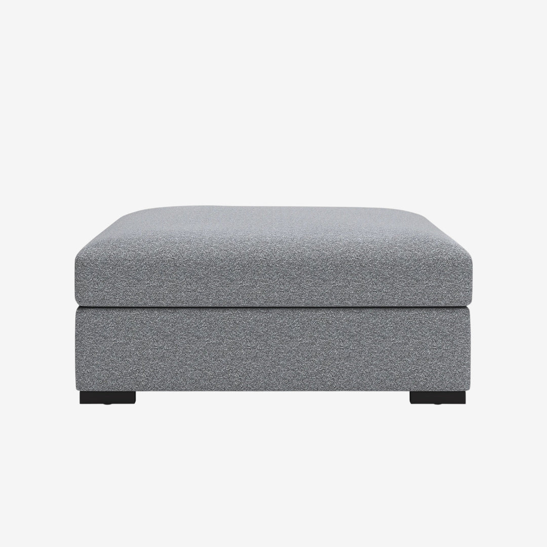 6130508 Bealton Oversized Accent Ottoman In Fabric Upholstery - Salt and Pepper | Benchcraft By Ashley