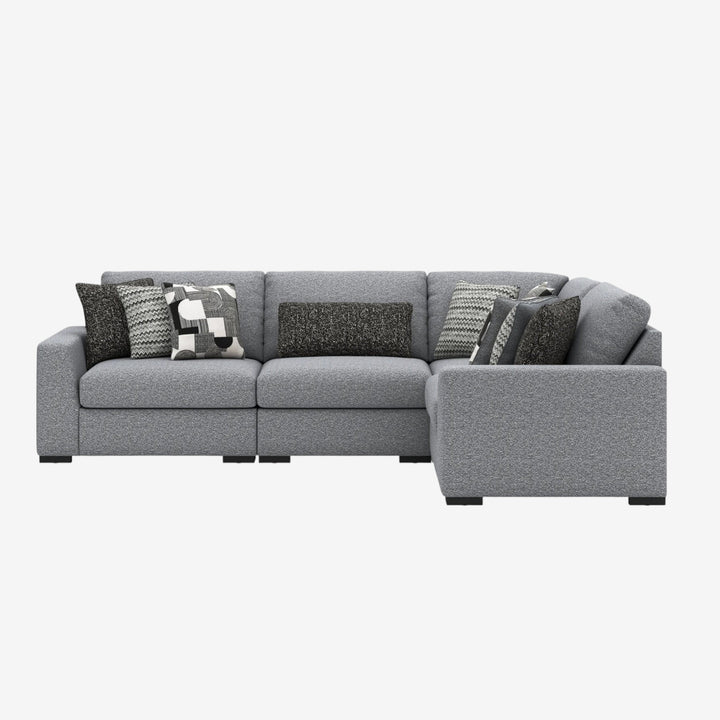 61305S5 Bealton 4-Piece Sectional Sofa In Fabric Upholstery - Salt and Pepper | Benchcraft By Ashley