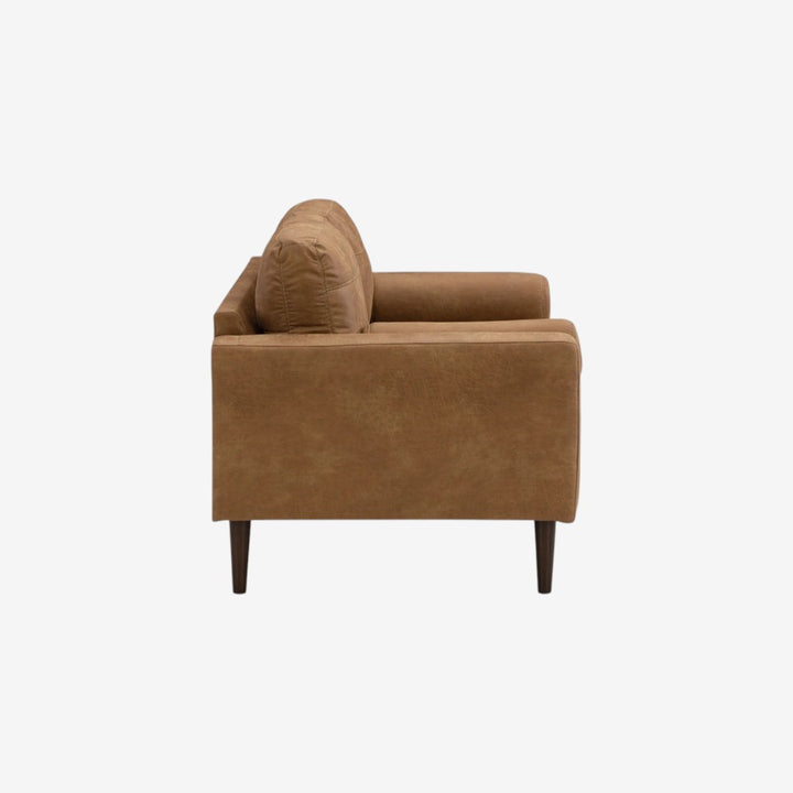 4100235 Telora Loveseat In Leather Upholstery - Caramel | Signature Design By Ashley