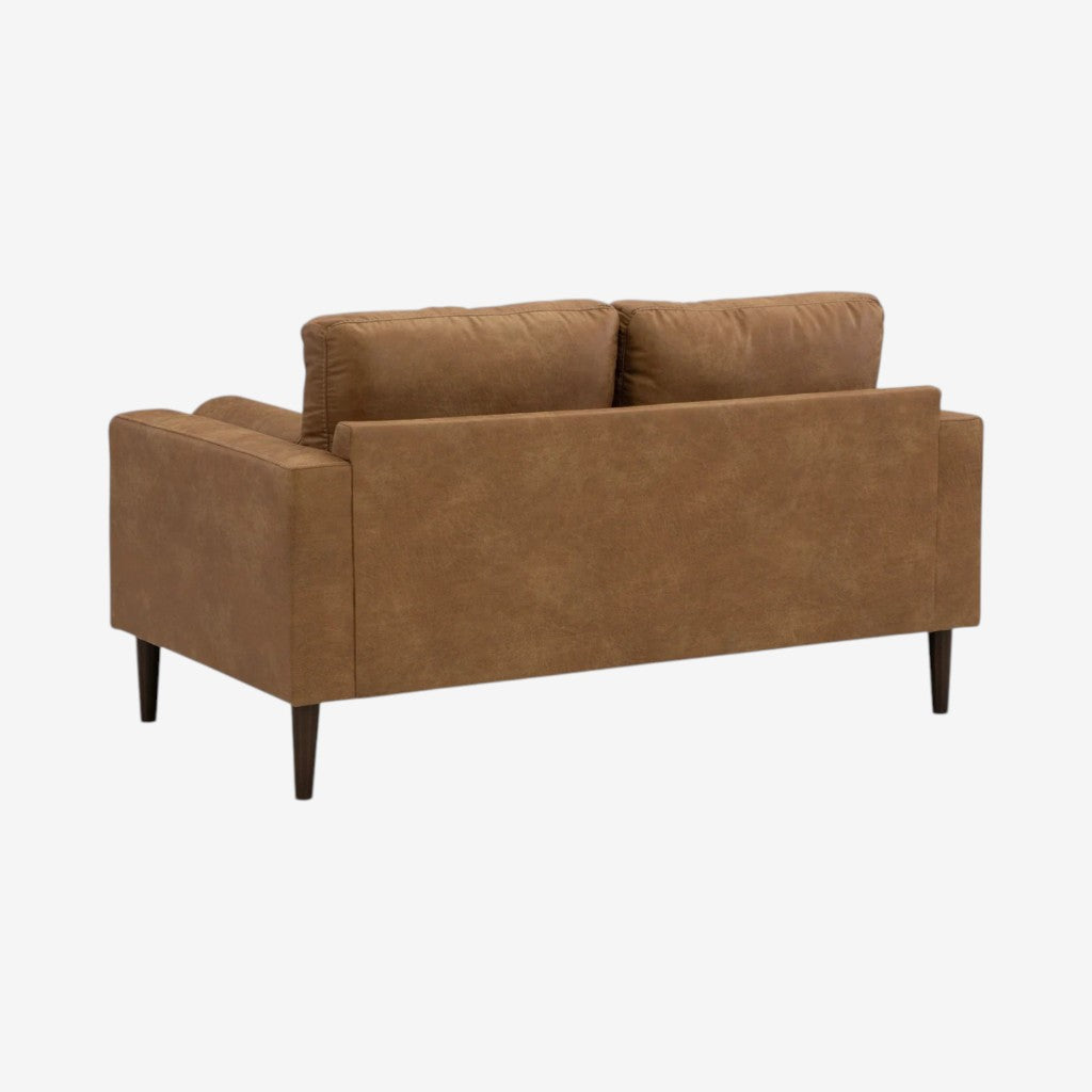 4100235 Telora Loveseat In Leather Upholstery - Caramel | Signature Design By Ashley