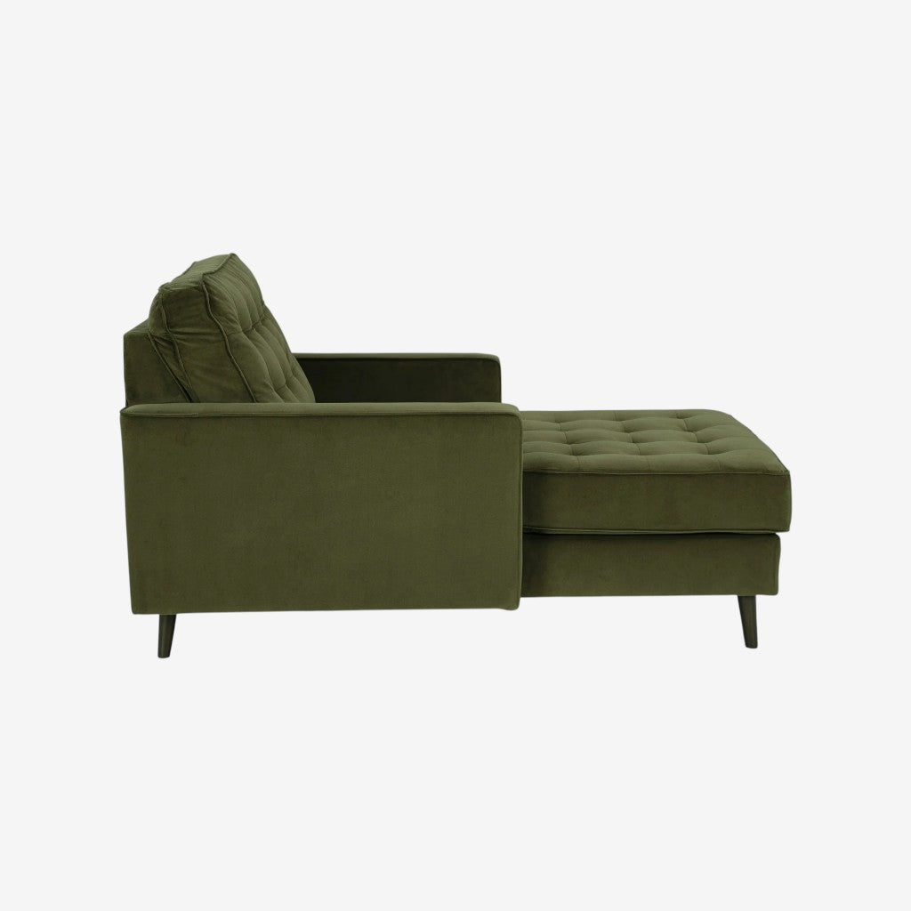 2640415 Reveon Lakes Chaise In Fabric Upholstery - Olive | Signature Design By Ashley