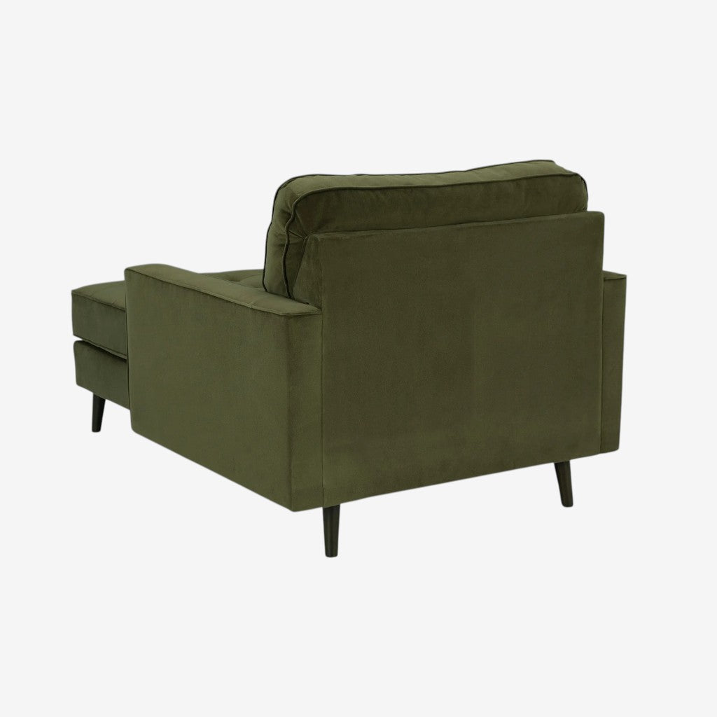 2640415 Reveon Lakes Chaise In Fabric Upholstery - Olive | Signature Design By Ashley