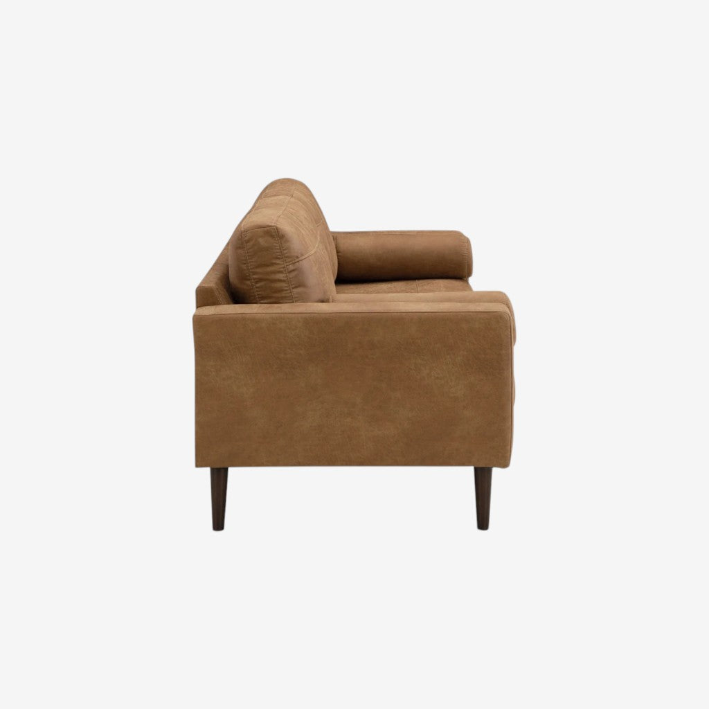 4100238 Telora Stationary Sofa In Leather Upholstery - Caramel | Signature Design By Ashley