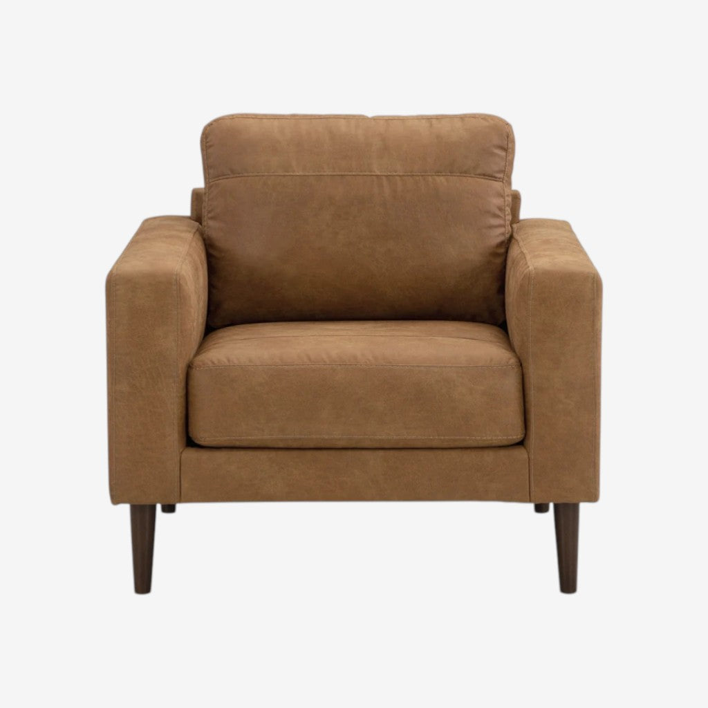 4100220 Telora Armchair In Leather Upholstery - Caramel | Signature Design By Ashley