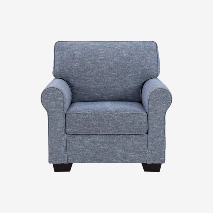 3260420 Carissa Manor Armchair In Fabric Upholstery - Denim | Benchcraft By Ashley