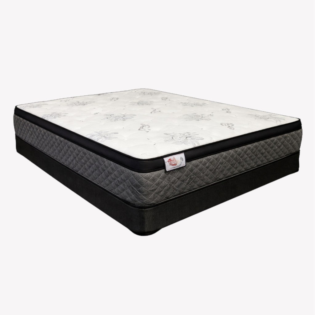 Velvet Rose Medium Firm Mattress | High-density Foam, 2" Euro Top, Coil Spring Support &amp; One-sided Design (In-Store Purchase Only)