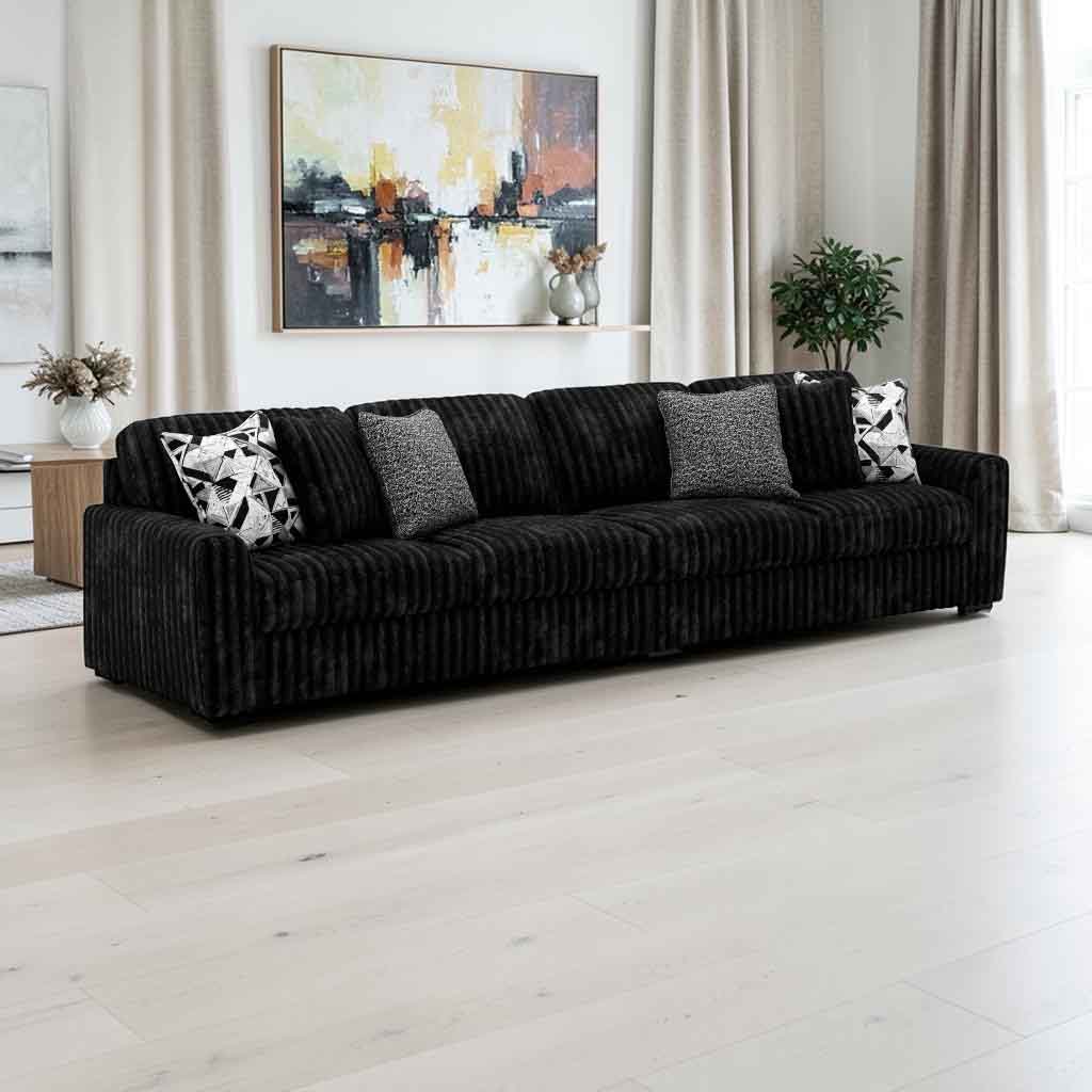98103S7 Midnight-madness 2-Piece Sectional Sofa In Fabric Upholstery - Onyx | Signature Design By Ashley