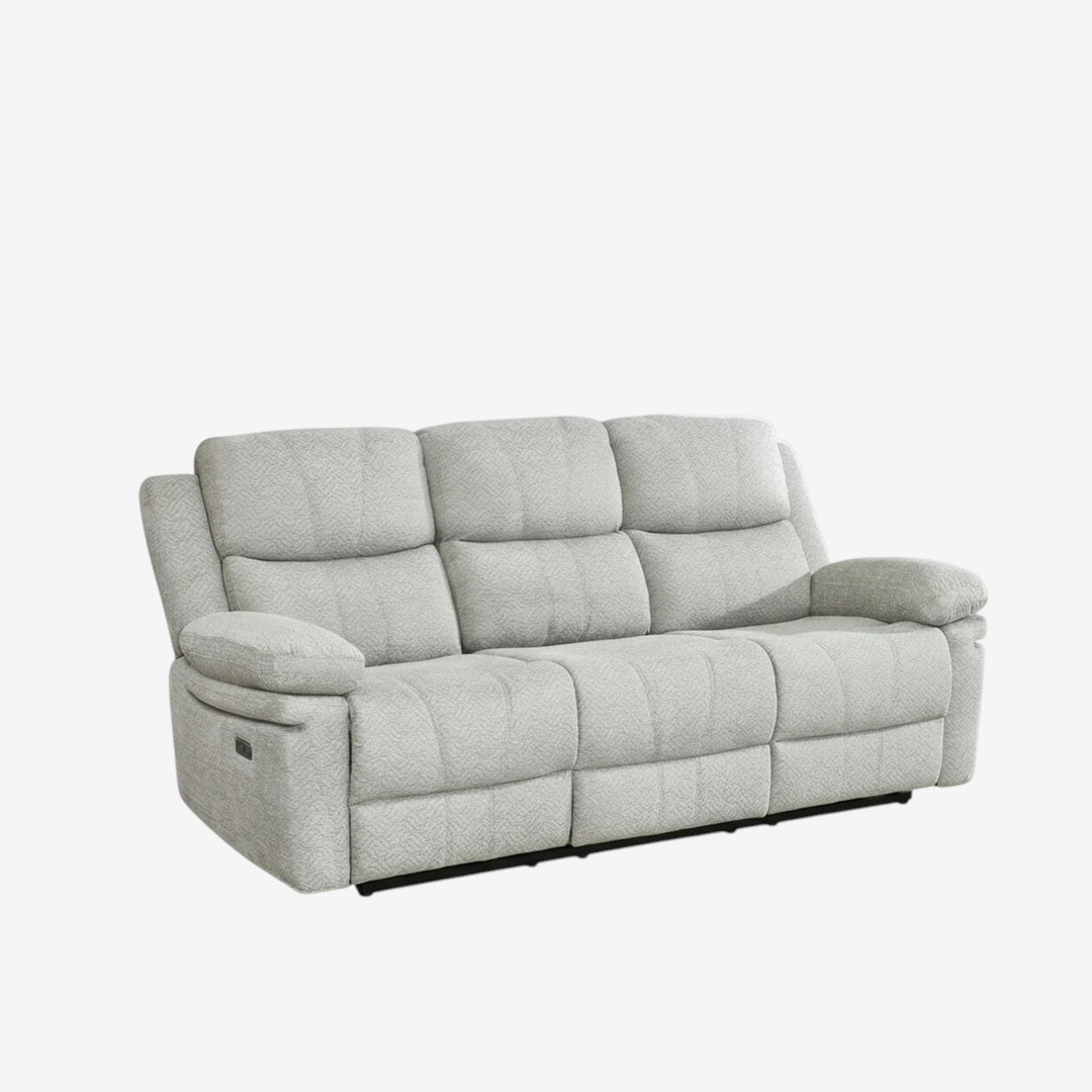 Menson Power Recliner Sofa in Fabric Upholstery - Beige