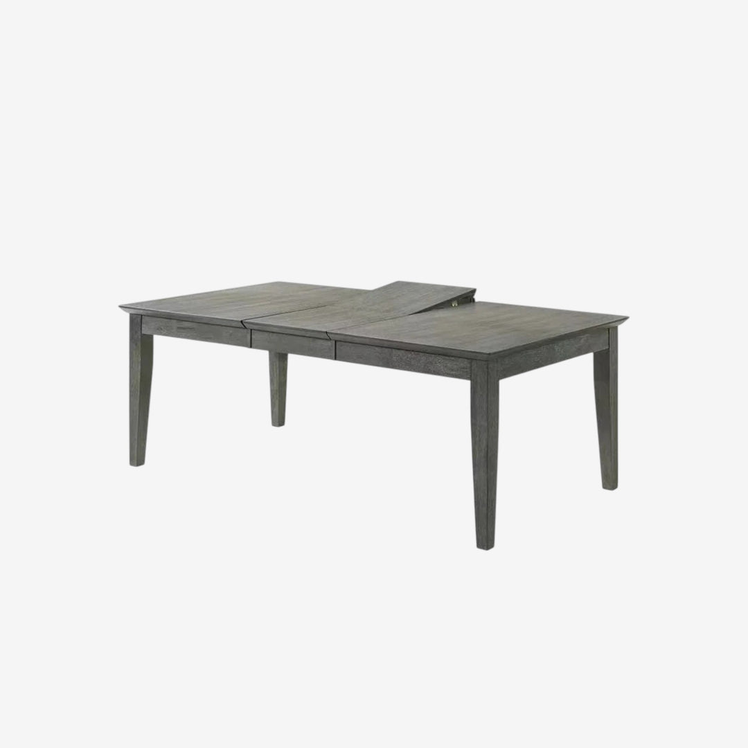 Marvin Wooden Dining Table Set For 6 With Extendable Table - Grey