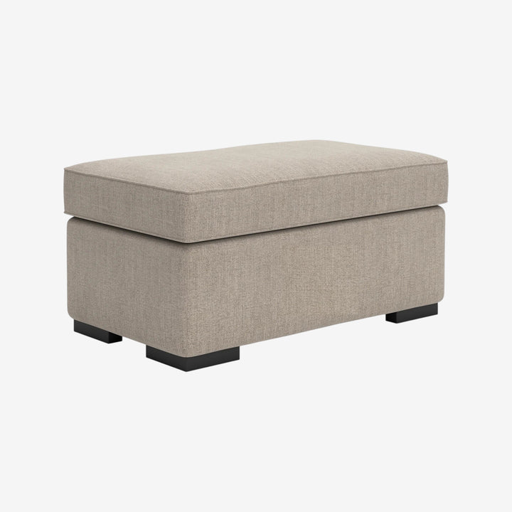 5710214 Sararose Accent Ottoman In Fabric Upholstery - Heather | Benchcraft By Ashley