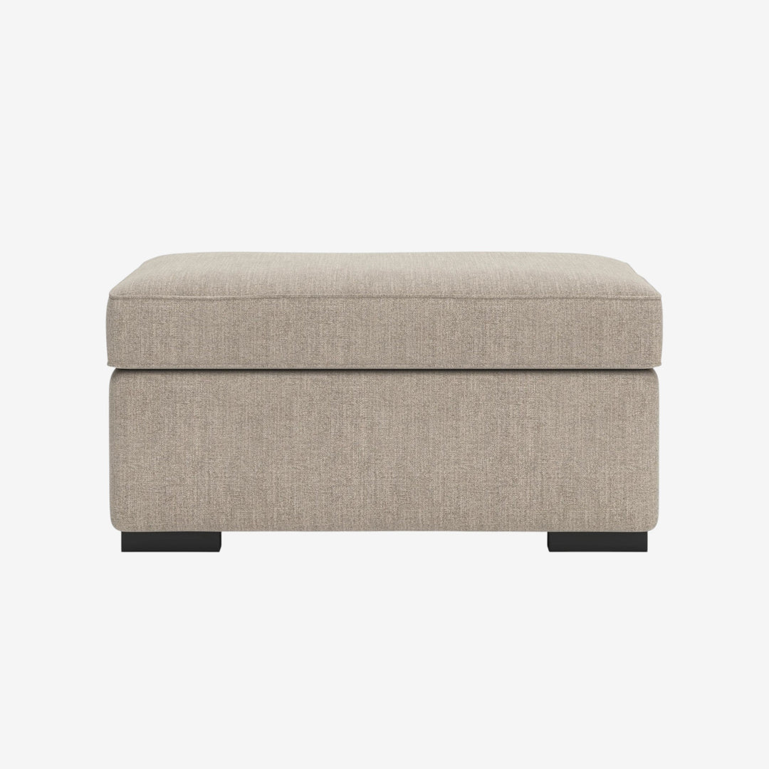 5710214 Sararose Accent Ottoman In Fabric Upholstery - Heather | Benchcraft By Ashley