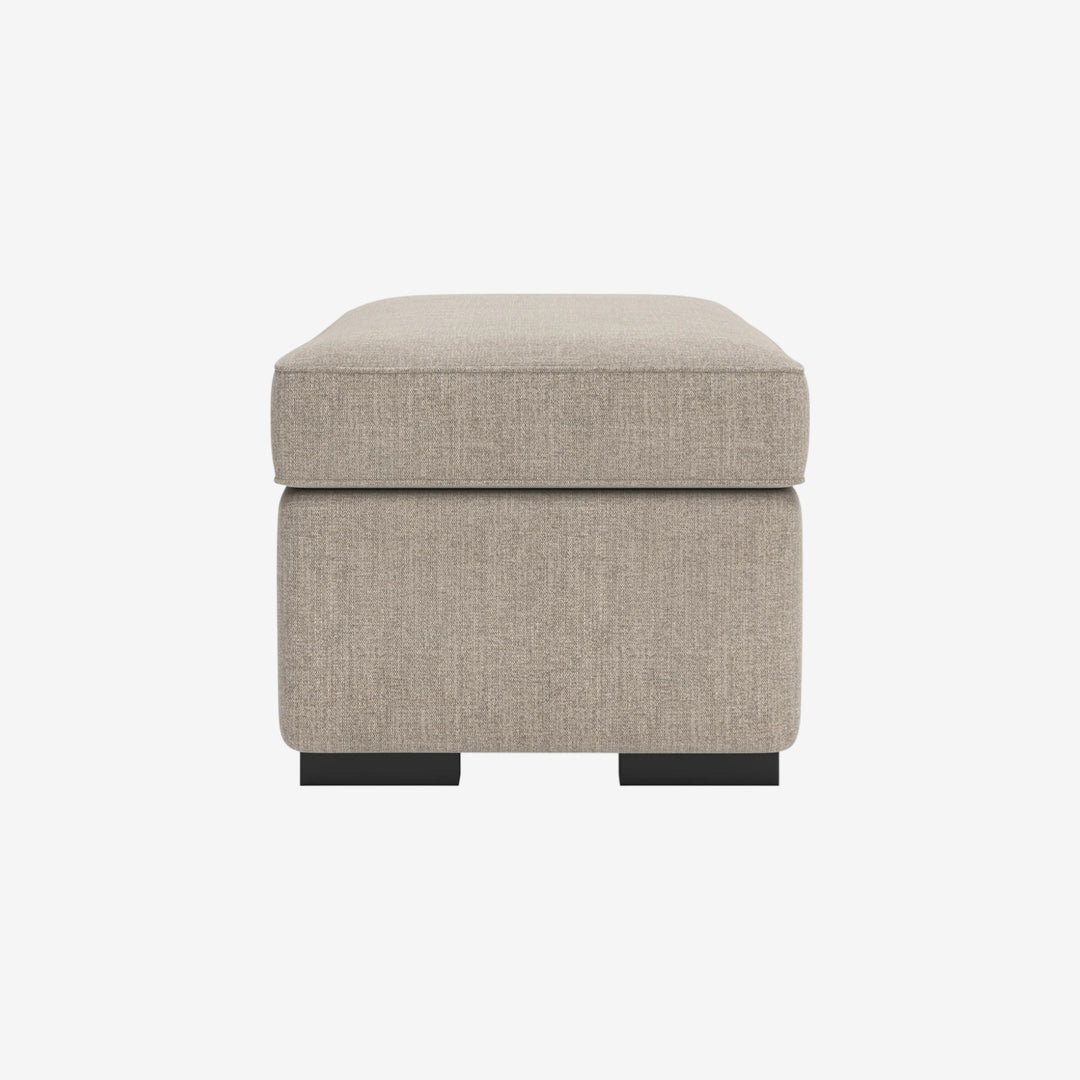 5710214 Sararose Accent Ottoman In Fabric Upholstery - Heather | Benchcraft By Ashley