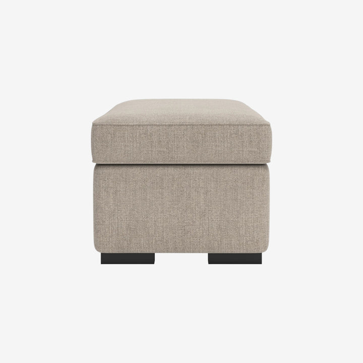 5710214 Sararose Accent Ottoman In Fabric Upholstery - Heather | Benchcraft By Ashley