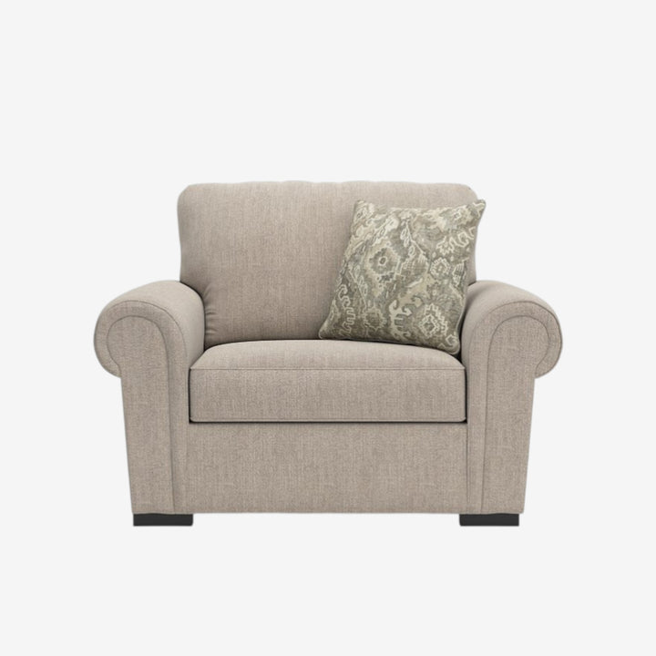 5710223 Sararose Oversized Armchair In Fabric Upholstery - Heather | Benchcraft By Ashley