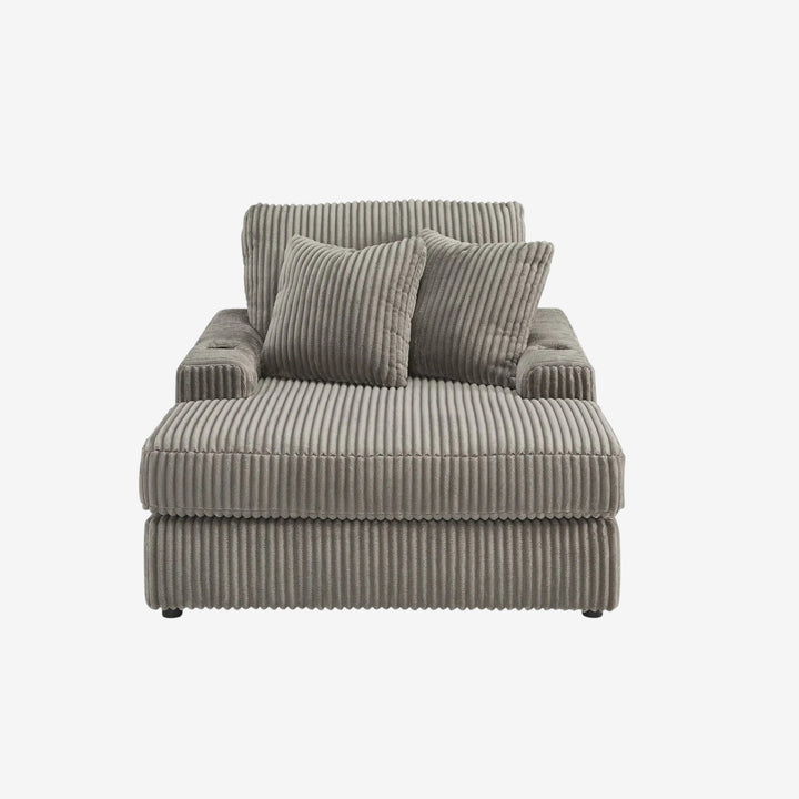 2110515 Lindyn Oversized Chaise In Fabric Upholstery - Fog | Signature Design By Ashley