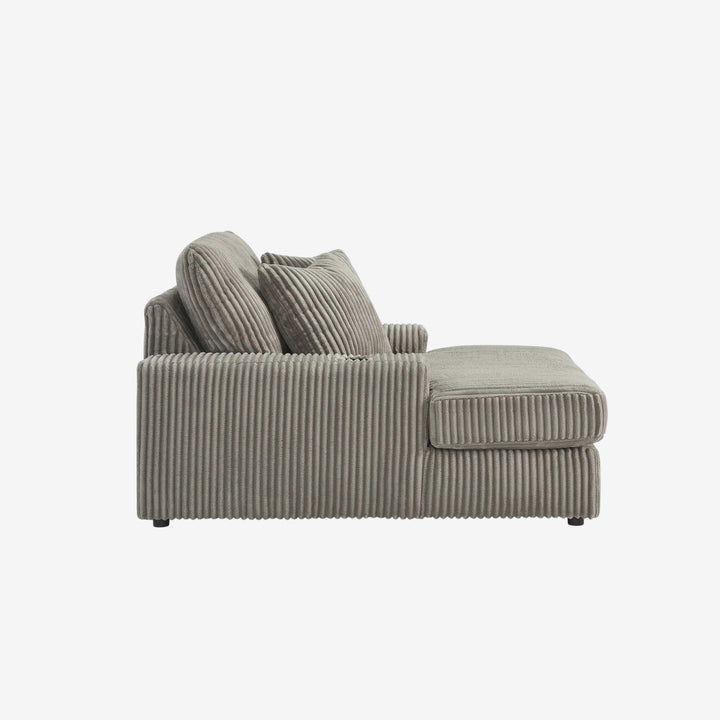 2110515 Lindyn Oversized Chaise In Fabric Upholstery - Fog | Signature Design By Ashley