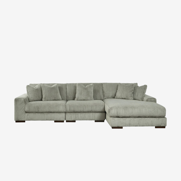 21105S9 Lindyn 3-Piece RAF Sectional Sofa in Fabric Upholstery - Fog | Signature Design by Ashley