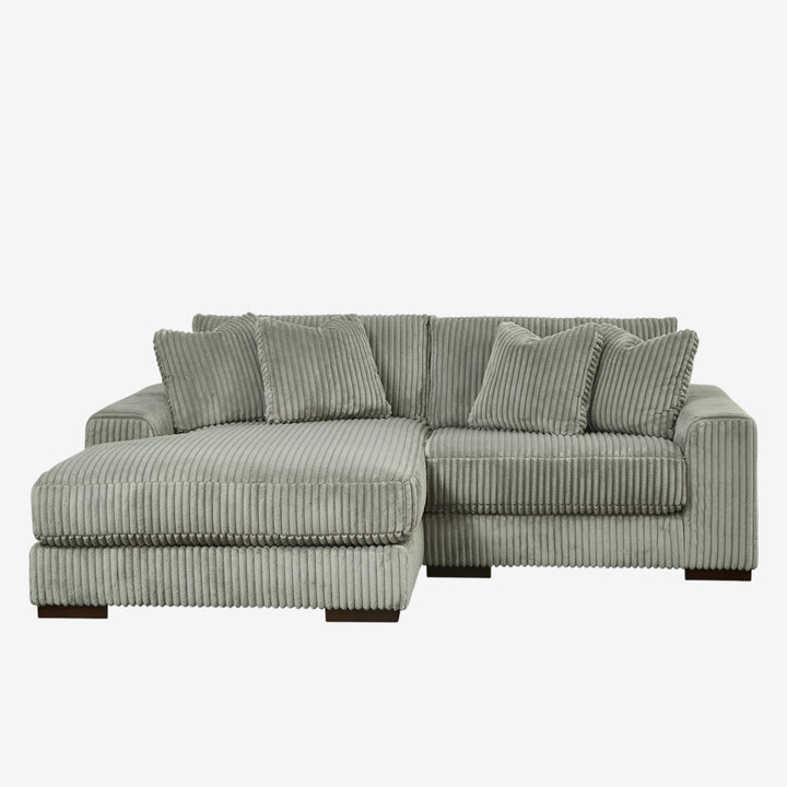 21105S3 Lindyn 2-Piece LAF Sectional Sofa in Fabric Upholstery - Fog | Signature Design by Ashley