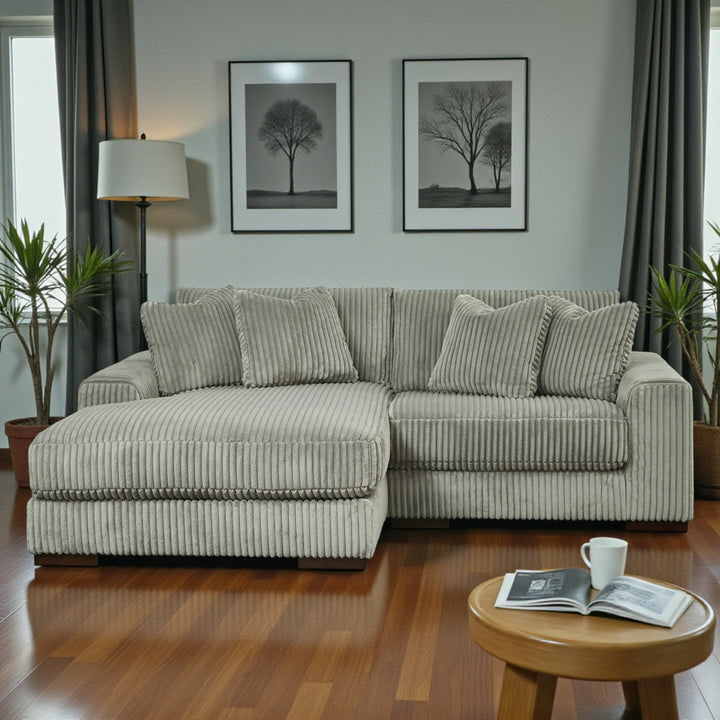 21105S3 Lindyn 2-Piece LAF Sectional Sofa in Fabric Upholstery - Fog | Signature Design by Ashley